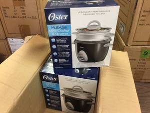 lot 68 image: 2pc Oster Multi-Use Rice CookerSteamer