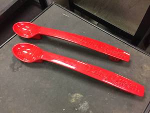 lot 158 image: Pair Dairy Queen Spoon Door Pulls