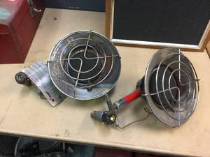 lot 159 image: 2 Mr. Heater Propane Sunflower Type Heaters