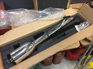 lot 178 image: Like New Speedway Motors 30 Chrome GM Steering Column