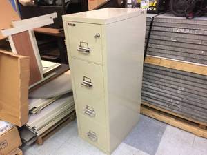lot 184 image: Fire King 25 Heavy Fireproof File Cabinet