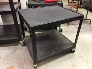 lot 188 image: Metal 2 Tier Rolling Cart