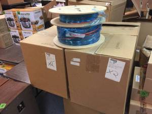 lot 198 image: 9 Spools Corning Fiber Optic Cable