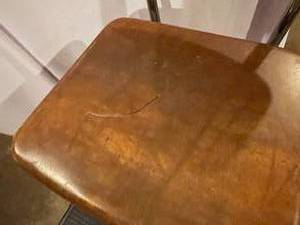 lot 46 image: Vintage Stool with Fold Out Steps