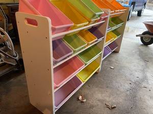 lot 48 image: 2 Plastic Storage Bin Units