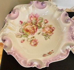 lot 127 image: Vintage Pretty Plates and Bowl including RS Prussia, Nippon, Johnson Brothers and More