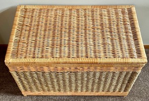lot 138 image: Wonderful Wicker Chest