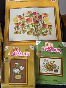 lot 181 image: Vintage Cross-Stitch Kits