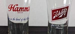 lot 189 image: Vintage Style Beer Glass Set