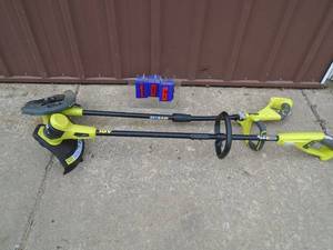 Ryobi weed trimmer & edger. Both tested & works. No battery or charger included. As shown.