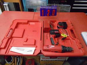 Milwaukee 14.4 volt drill with battery & charger. As shown.