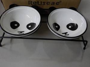 Reliseae Double Dish Pet Food Tray ...