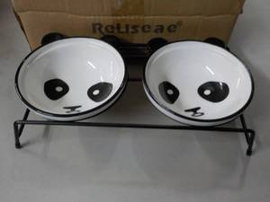 Reliseae Double Dish Pet Food Tray ...