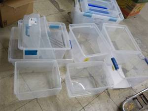 18 Totes- no covers, various sizes...
