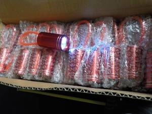 Case of 50 - 4 Red flashlights...