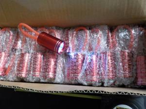 Case of 50 - 4 Red flashlights...
