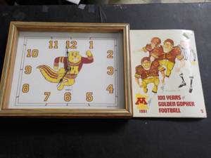 MN Gophers Clock- tested and works...