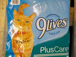 12 lb. Nine Lives Cat Food...