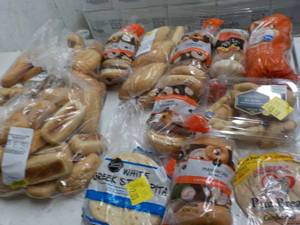 Box of Frozen Rolls, Bagels and mor...