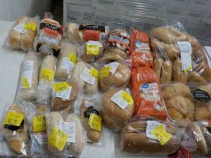 Box of Frozen Rolls, Bagels and mor...