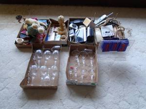 Qty of 4 flats of assorted treasures. As shown.