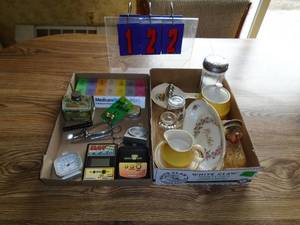 Qty of 2 flats of misc. treasures. As shown.