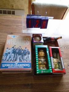 Assortment of sports collectibles. As shown.