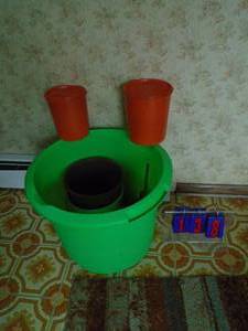 Tupperware & assorted bins. As shown.
