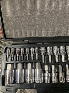 Hex bit socket set Metric and Std