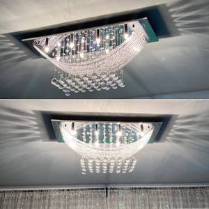 lot 8 image: 8 Lights Crystal Ceiling Light Chandelier