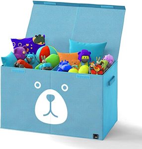 lot 75 image: Mind Space Foldable Storage Bin with Lid & Divider