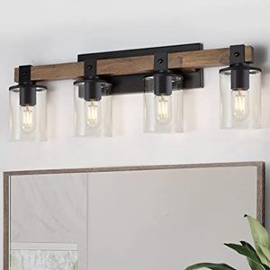 lot 83 image: Dujahmland Matte Black 4 Light Vanity