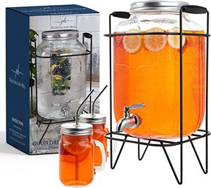 lot 84 image: Paddington Hill Glass Drink Dispenser with Stand