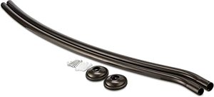 lot 154 image: Home Basics Bronze Curved Shower Rod