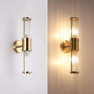 lot 106 image: 2 Ecobrt Bronze 2 Head Wall Sconce Lights