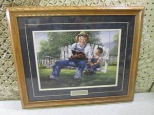 (D-1) Framed The Good Book Print ...