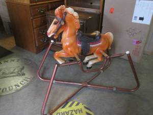(FD) Vintage Kids Bounce Horse...