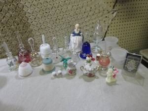 (D-2) Assorted Glass Bells and Othe...