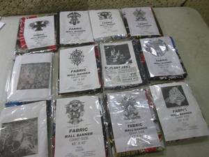 (CSB) Lot of 12 Fabric Wall Banners...