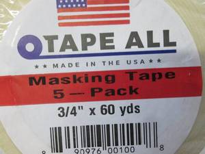 (EC1) 15 Rolls Masking Tape 3 - 5pk...