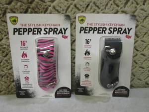 (EC1) 2 Pepper Spray Keychains...