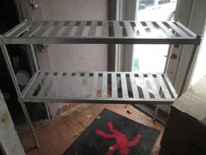 (CLR) Aluminum Shelf 5 ft W x 54 H...