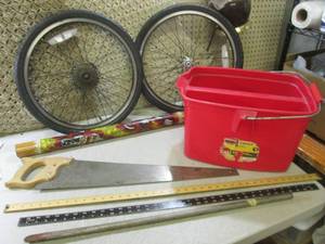 (RMC) Stanley Hand Saw, Pair Bicycl...