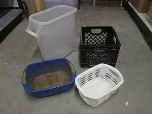 (A-3T) Milk Crate and Other Contain...