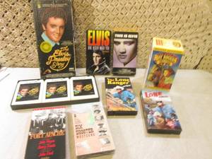 (CSB) Elvis 8-Track Set VHS and Oth...