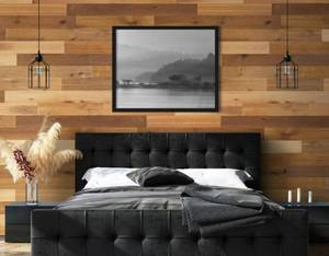 200 Sq Ft From the Forest Calico Self Stick Wood Wall Planks With Finishing Accessories