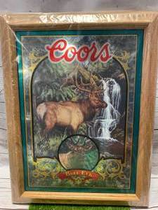 lot 28 image: Coors Bull Elk Nature Series No. 5 Mirror