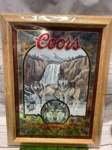 lot 29 image: Coors Timberwolf Nature Series No. 1 Mirror