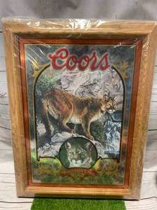 lot 30 image: Coors Mountain Lion Nature Series No. 3 Mirror