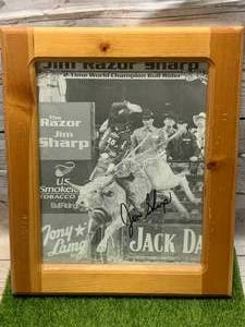 lot 35 image: Autographed Jim Sharp Bull Rider